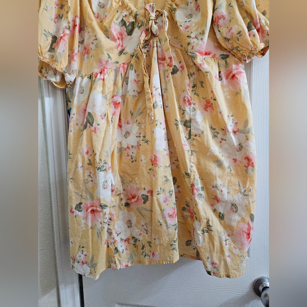 Abercrombie Deep V Neckline Floral Mini Dress - Picture 5 of 10